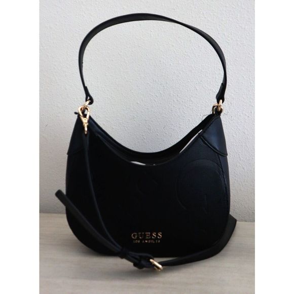 Guess SG903069 Black Melrose Ave Mini Top Zip Crossbody/Shoulder Bag - Picture 1 of 16